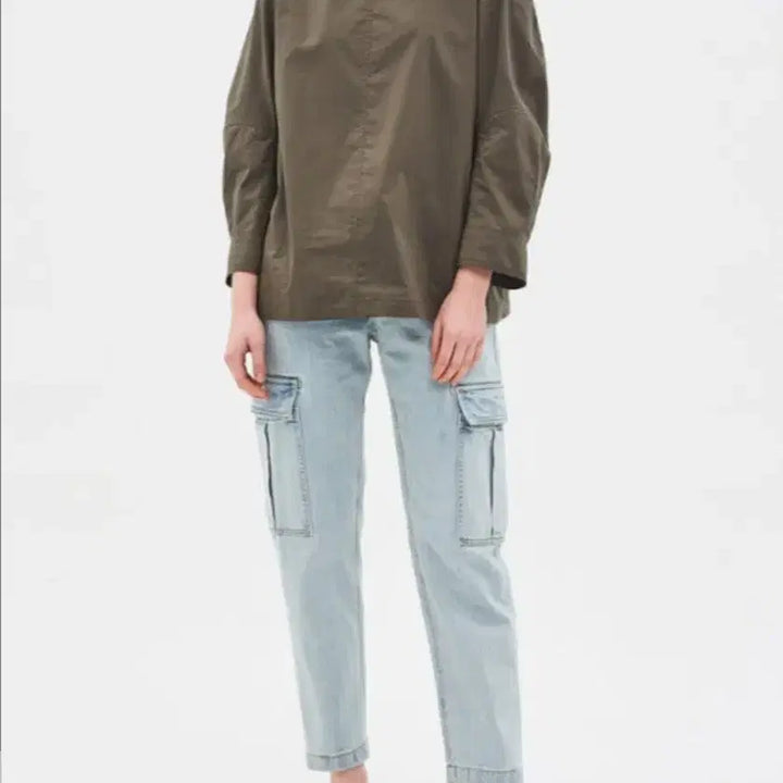 [SOLD OUT] 한섬 시스템 커버드소매 오버핏 블라우스