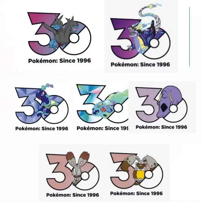 [BUNJANG] Pokemon 30th Anniversary Pop-up Store Logo Sticker - Ralts / 디헤드 미라이돈 테라파고스 포켓몬 30주년 팝업 로고스티커 스티커
