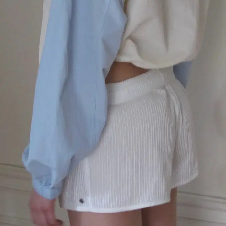 [BUNJANG] Smooth Mood White Shorts New / 스무드무드 화이트 반바지 새상품
