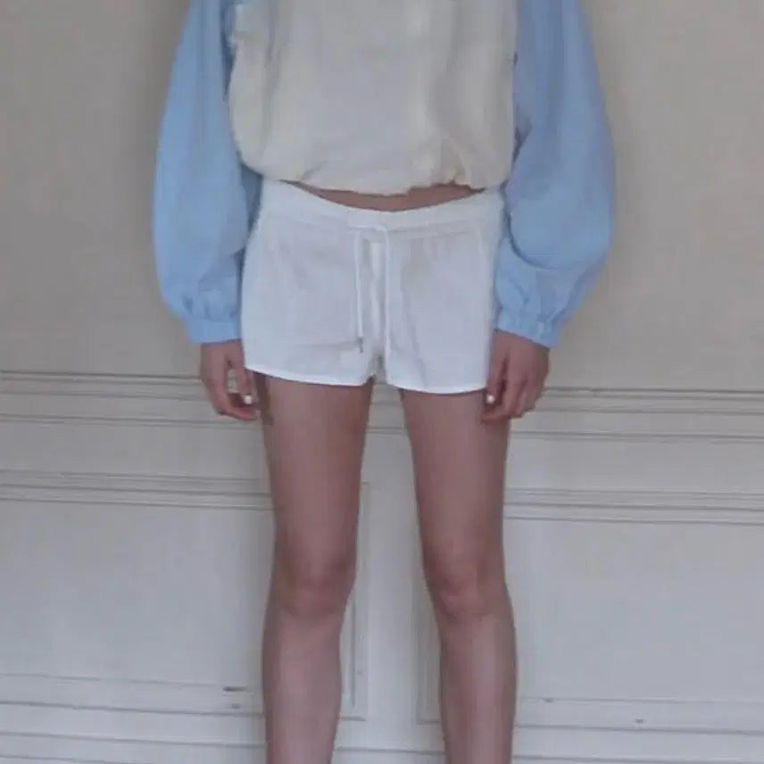 [BUNJANG] Smooth Mood White Shorts New / 스무드무드 화이트 반바지 새상품