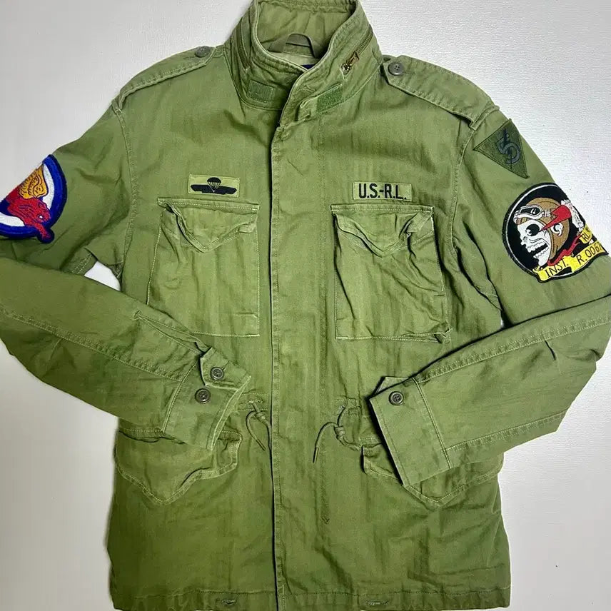 [BUNJANG] Polo Ralph Lauren M65 Skull Jacket / 폴로 m65 야상 해골야상