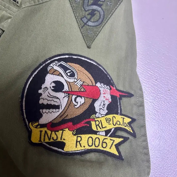 [BUNJANG] Polo Ralph Lauren M65 Skull Jacket / 폴로 m65 야상 해골야상