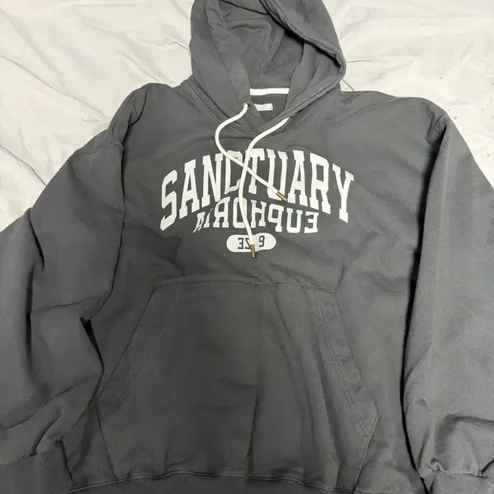 [BUNJANG] Azkaton Euphoria Heavy Cotton Hoodie Deep Gray / (105-110) 에즈카톤 유포리아 딥그레이 후드티