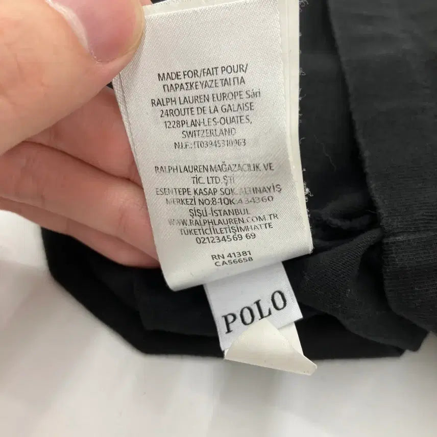 [BUNJANG] Polo Ralph Lauren Black Long Sleeve T-Shirt / 폴로 랄프로렌 블랙 긴팔 티셔츠