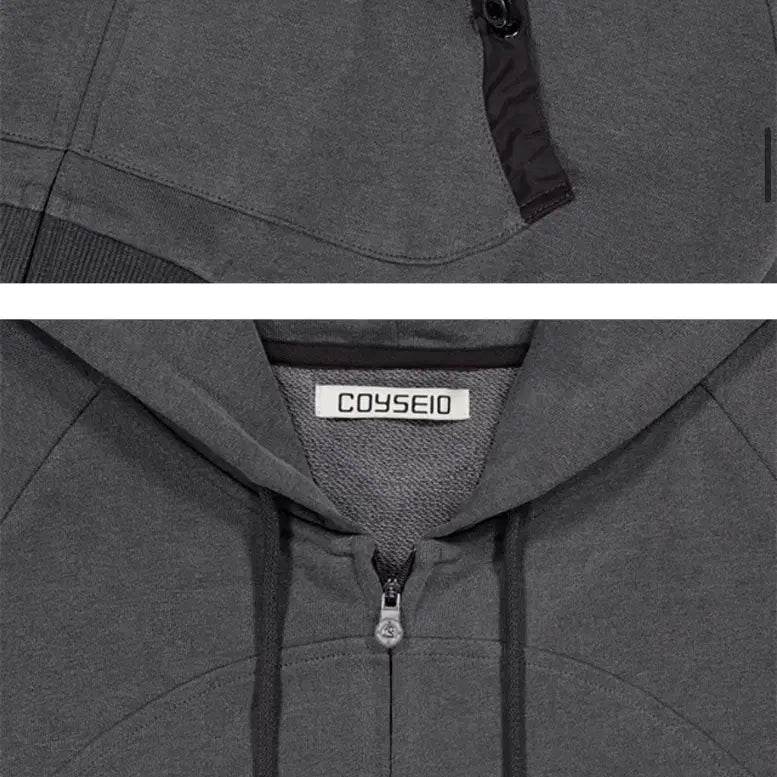 [BUNJANG] KOSEIO String Pocket Hood Zip-Up Black / 코이세이오 STRING POCKET HOOD ZIP-UP BLACK