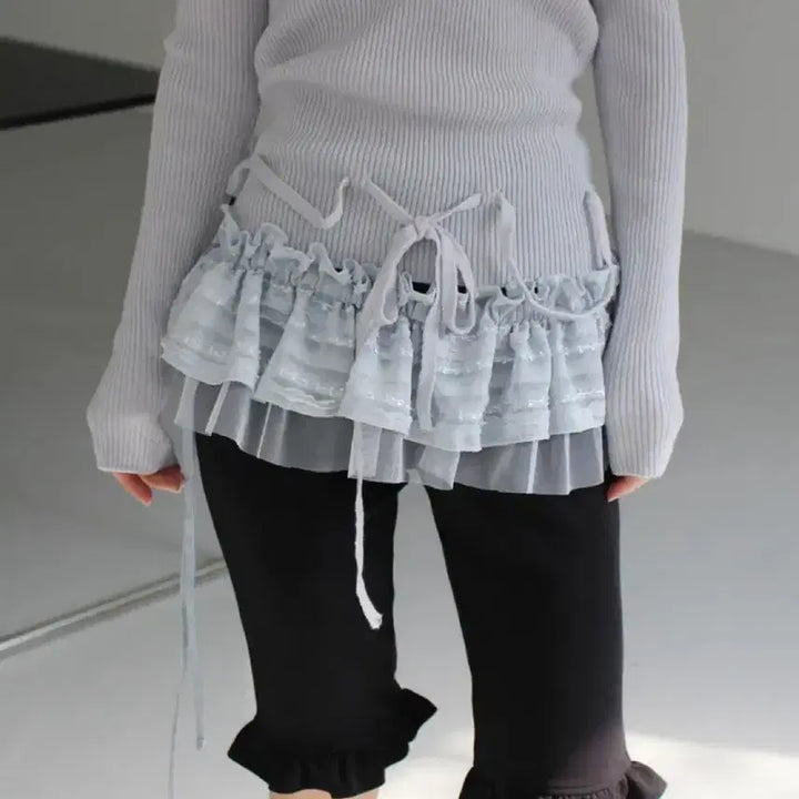 [BUNJANG] Lace Layered Skirt / 레이스 레이어드 스커트