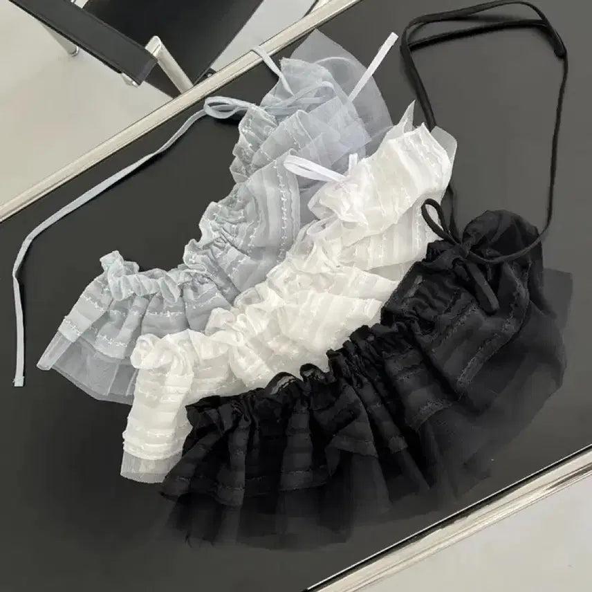 [BUNJANG] Lace Layered Skirt / 레이스 레이어드 스커트