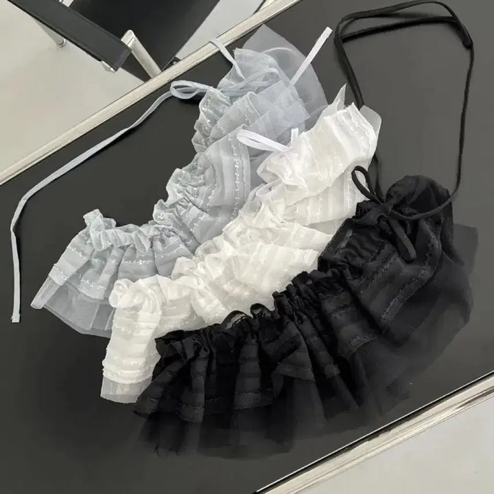 [BUNJANG] Lace Layered Skirt / 레이스 레이어드 스커트