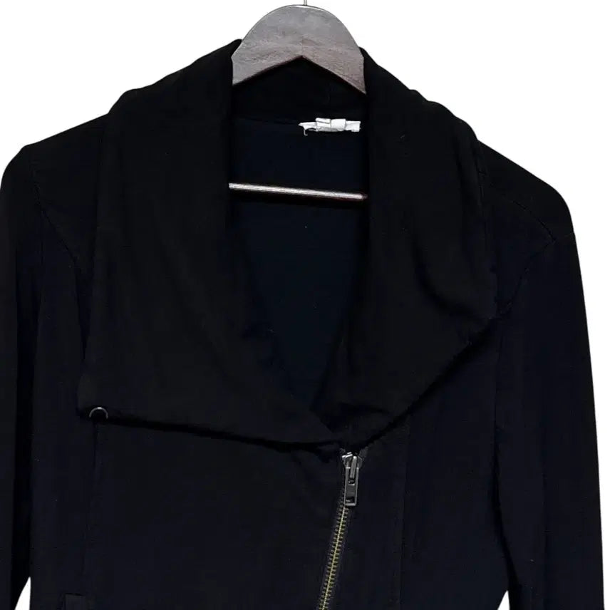 [BUNJANG] Helmut Lang Villers Asymmetric Knit Jersey Moto Jacket Black / 헬무트 랭 빌러스 아시메트릭 니트 저지 모토 자켓 블랙