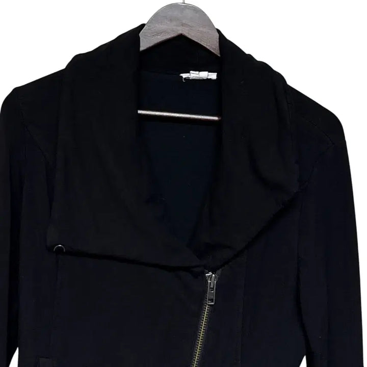 [BUNJANG] Helmut Lang Villers Asymmetric Knit Jersey Moto Jacket Black / 헬무트 랭 빌러스 아시메트릭 니트 저지 모토 자켓 블랙