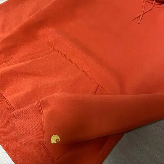 [BUNJANG] Carhartt WIP Orange Hoodie / 칼하트 윕 오렌지 후드 s