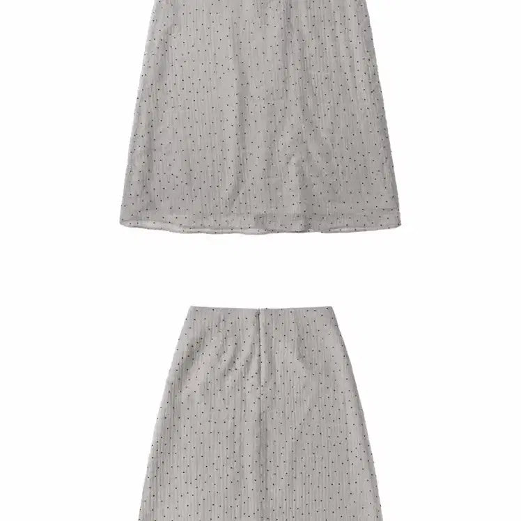 [BUNJANG] Sita Dot Skirt Grey Size 2 / 씨타 도트스커트 그레이