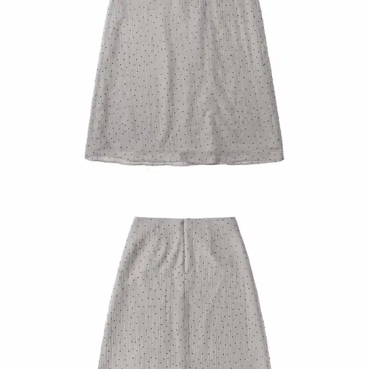 [BUNJANG] Sita Dot Skirt Grey Size 2 / 씨타 도트스커트 그레이