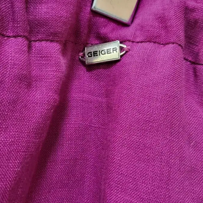 [BUNJANG] Geiger Purple Linen Midi Skirt / 가이거 보라색 린넨 스커트 오스트리아