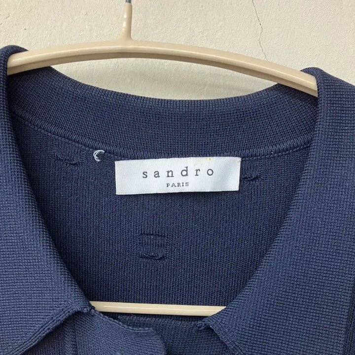 [BUNJANG] Sandro Navy Short-Sleeve Knit Dress / 산드로 네이비 반팔 니트 원피스