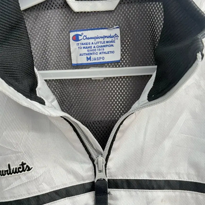 [BUNJANG] Japan Vintage Champion Silver Y2K Logo Track Jumper M / 재펜 빈티지 챔피온 실버 y2k 로고 트랙 점퍼 M