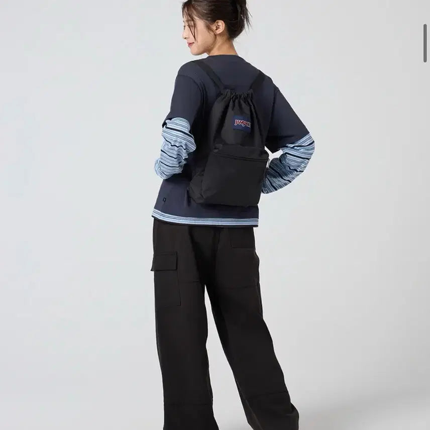 [BUNJANG] JanSport Drawstring Backpack / 잔스포츠 드로우색