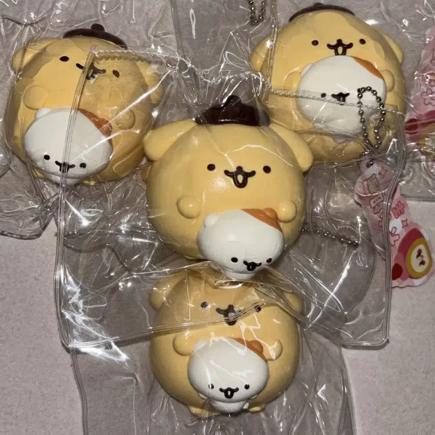 [BUNJANG] Pompompurin Muffin Squishy Stress Ball Set / 폼폼푸린 &amp; 머핀 말랑이 + 지퍼백 세트