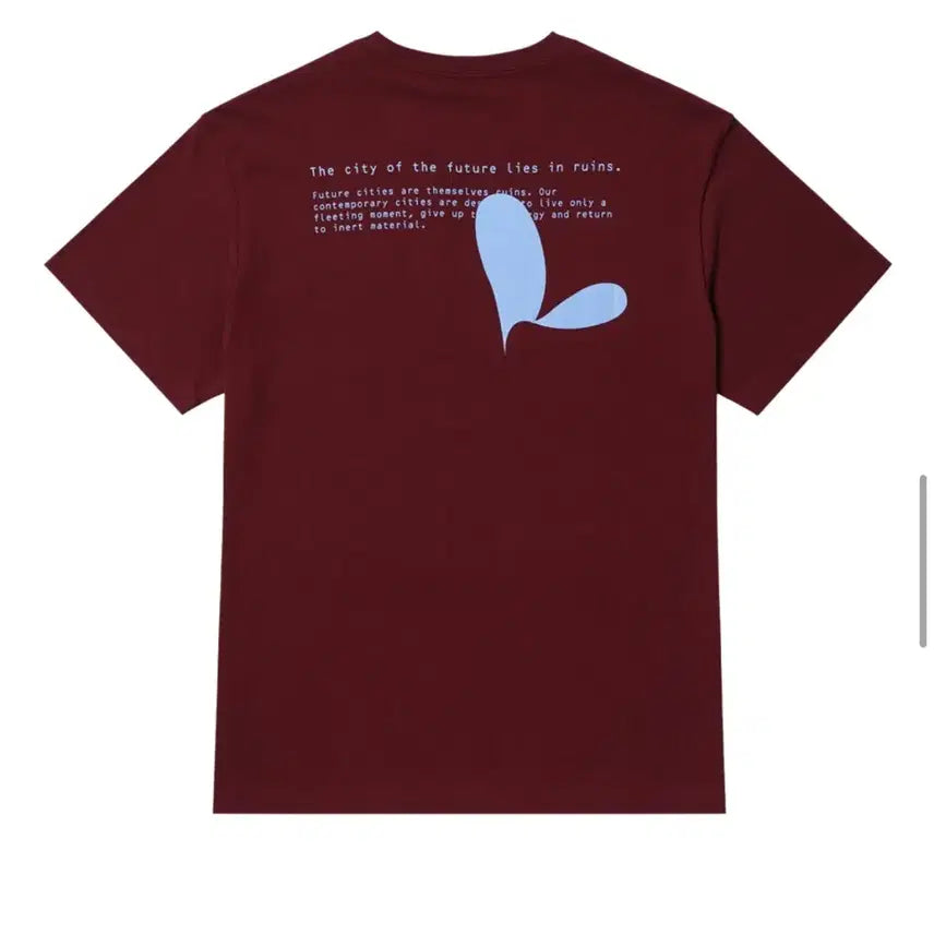 [BUNJANG] Sansan Gear X Beautiful Sprouts Logo T-Shirt Wine / [새상품] 산산기어 X 뷰티풀 스프라우트 티셔츠 와인 4사이즈