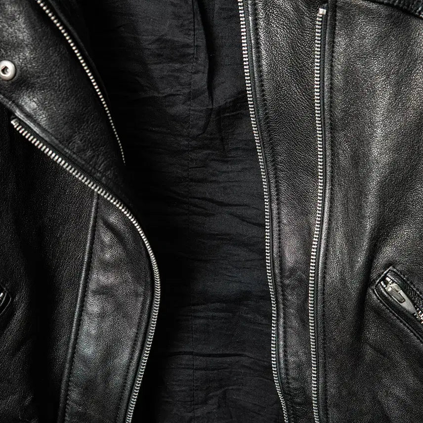 [BUNJANG] Sandro Black Lambskin Rider Jacket / [44] sandro 산드로 램스킨 라이더자켓 블랙