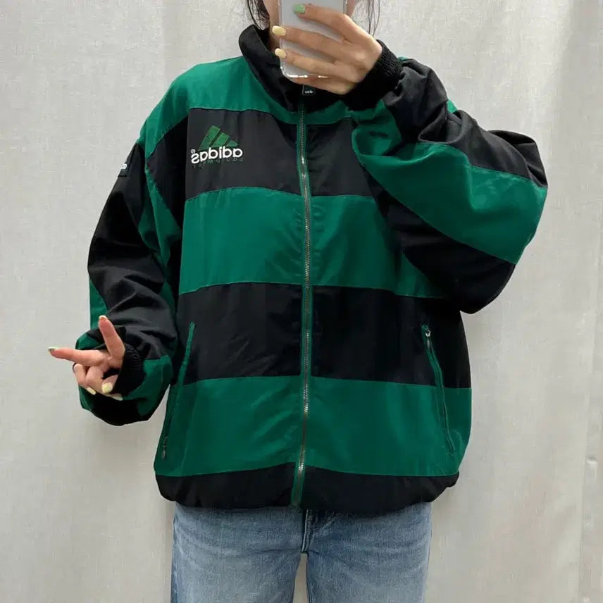 [BUNJANG] Adidas Old School Windbreaker Jacket / 아디다스 올드스쿨 바람막이/
