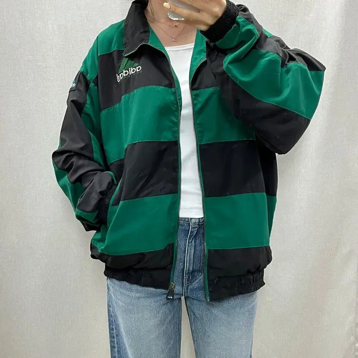 [BUNJANG] Adidas Old School Windbreaker Jacket / 아디다스 올드스쿨 바람막이/