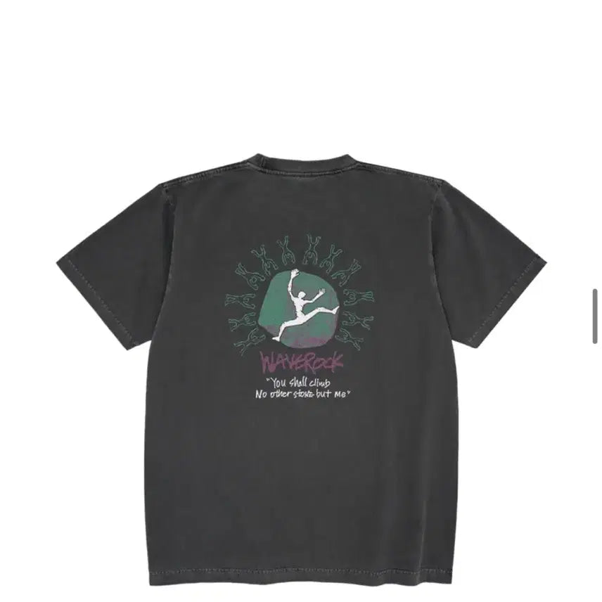 [BUNJANG] Wave Rock Pigment Stoneworship T-Shirt Charcoal L / [웨이브락] 피그먼트 스톤워십 티셔츠 차콜 L