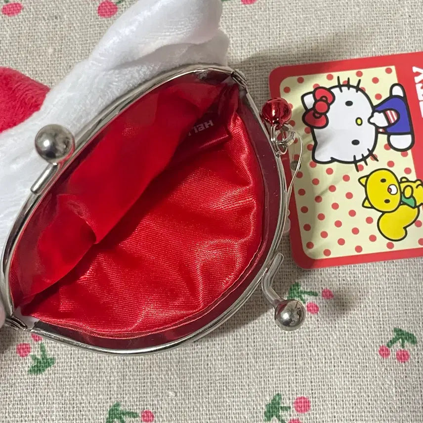 [BUNJANG] Sanrio Hello Kitty Red Ribbon Gamaguchi Coin Purse / 빨간리본 헬로키티 산리오 가마구치 동전지갑