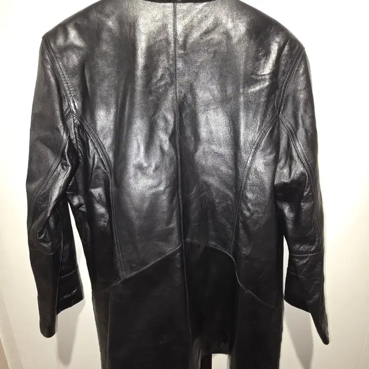 [BUNJANG] LEMONDE Black Lambskin Leather Jacket (Free Size) / LEMONDE 블랙 양가죽Free