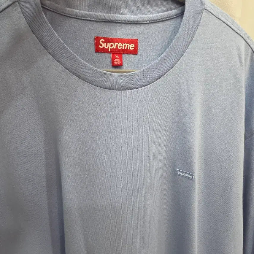 [BUNJANG] Supreme Long Sleeve T-Shirt Sky Blue XL / 슈프림 긴팔 티셔츠 XL 하늘색