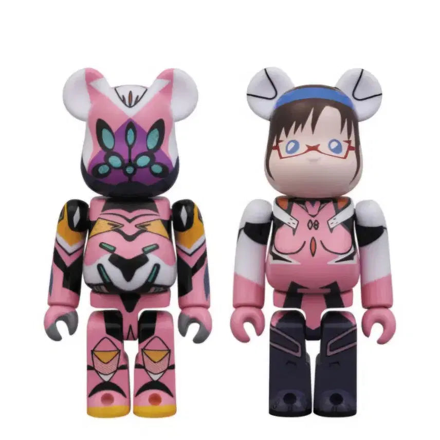 [BUNJANG] Evangelion x Bearbrick Set 100% Figures (2 Types) / 에반게리온 베어브릭 2종 세트 피규어 100%