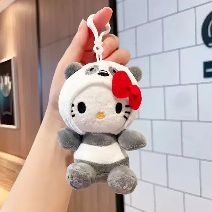 [BUNJANG] Hello Kitty Panda Plush Charm / 헬로키티 판다 인형 키링