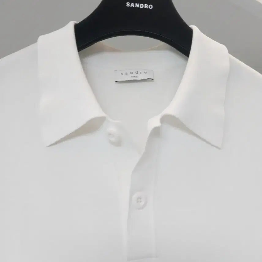 [BUNJANG] Sandro Homme Short Sleeve Collar Knit L / 산드로옴므 반팔 카라니트 L