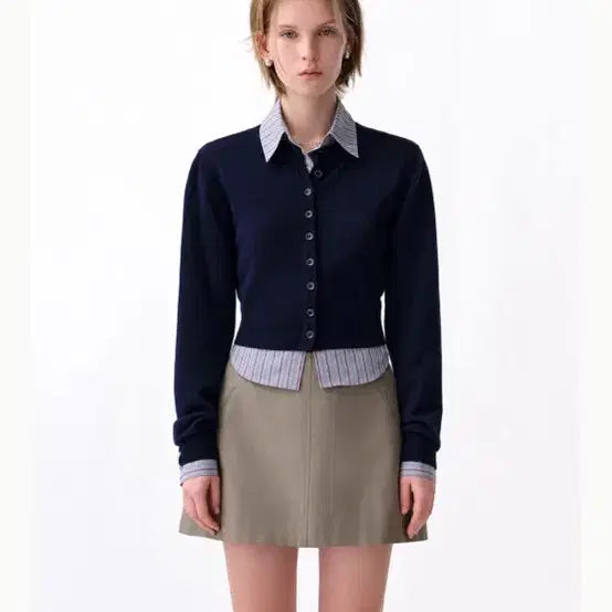 [BUNJANG] AvieMooah Soft Wool Crop Cardigan / 아비에무아 소프트 울 크롭 가디건