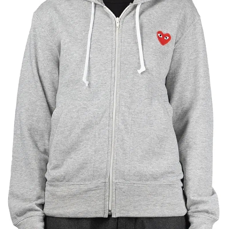 [BUNJANG] Comme des Garçons Hooded Zip-Up Jacket (Grey/Black) / 꼼데가르송 후드집업/그레이,블랙