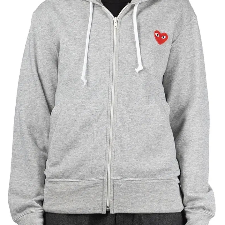 [BUNJANG] Comme des Garçons Hooded Zip-Up Jacket (Grey/Black) / 꼼데가르송 후드집업/그레이,블랙
