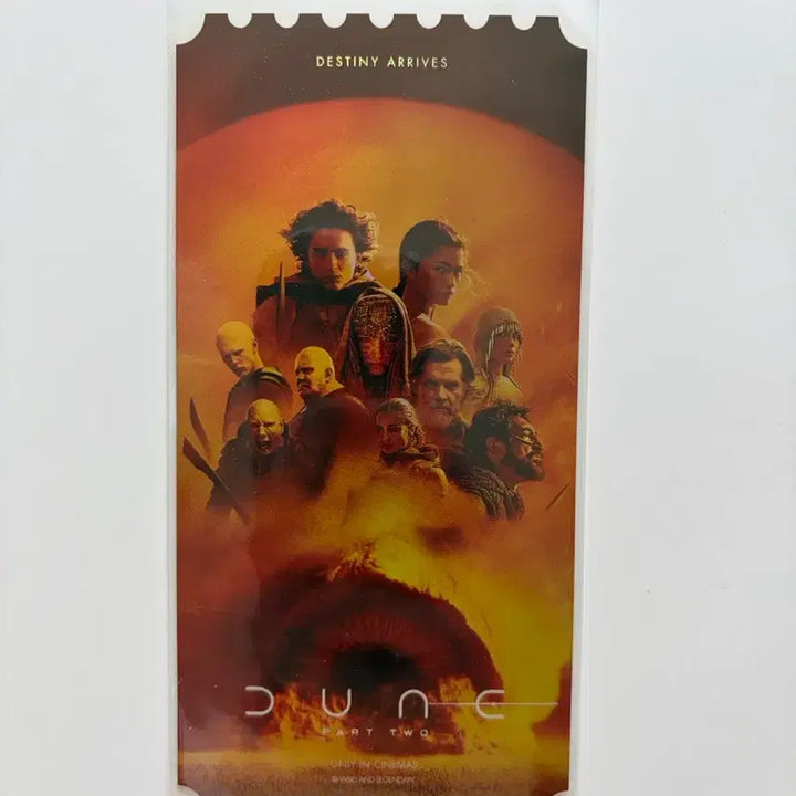 [BUNJANG] Dune: Part Two Original Ticket Type B / 듄: 파트 2 B타입 오리지널 티켓