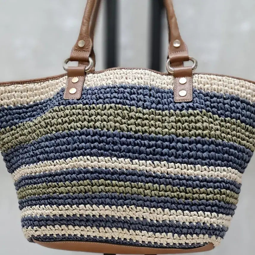 [BUNJANG] DKNY Raffia Tote Bag / DKNY  라탄토트백