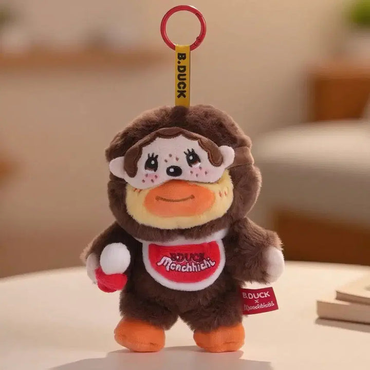 [BUNJANG] B.Duck x Monchhichi Collaboration Doll Keychain / 예약)B.duck x 몬치치 콜라보 인형 키링