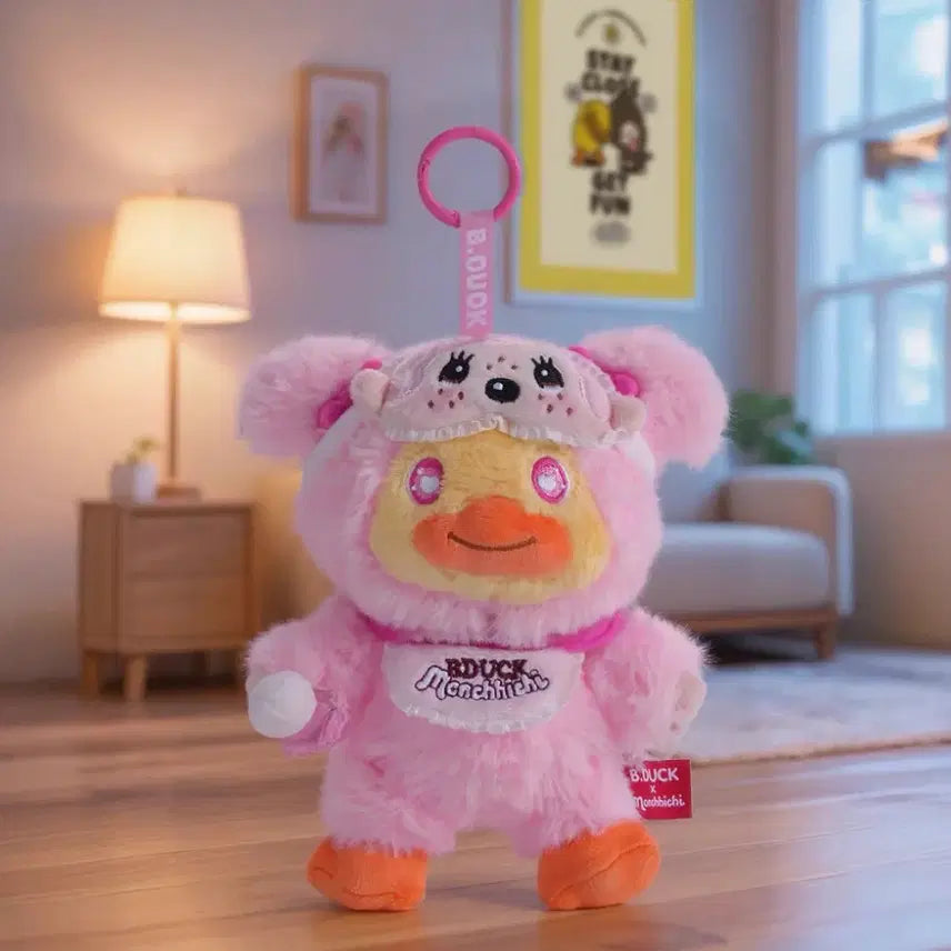 [BUNJANG] B.Duck x Monchhichi Collaboration Doll Keychain / 예약)B.duck x 몬치치 콜라보 인형 키링