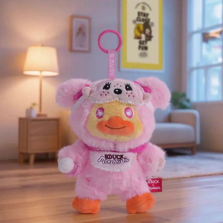 [BUNJANG] B.Duck x Monchhichi Collaboration Doll Keychain / 예약)B.duck x 몬치치 콜라보 인형 키링