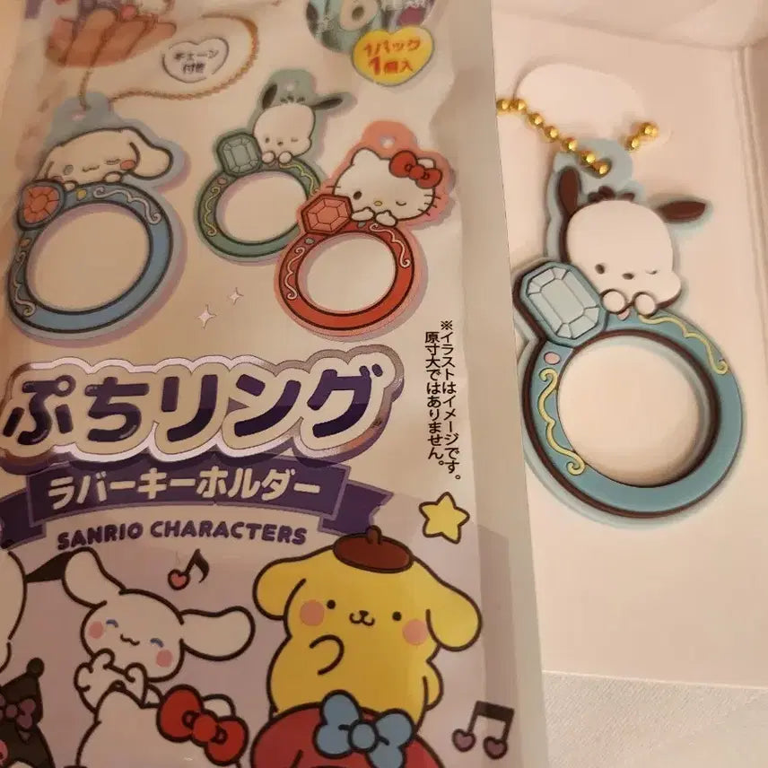 [BUNJANG] Sanrio Pochacco Ring Keychain / 산리오 반지 키링