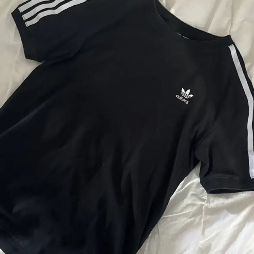 [BUNJANG] Adidas 3-Stripes T-Shirt Black Women&