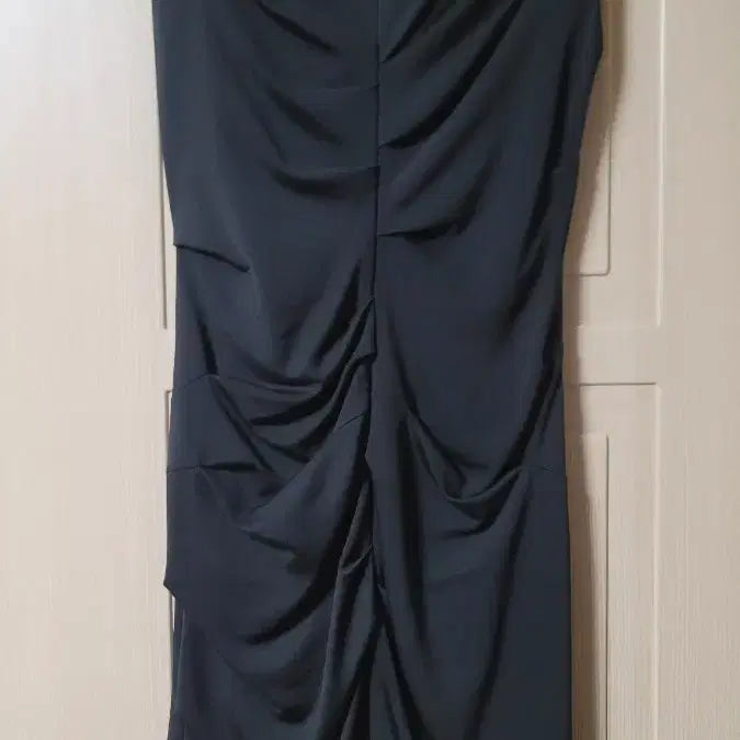 [BUNJANG] Anivvy Black Drape Slim Fit Dress Size 66 / 아니베에프 블랙 드레이프 슬림핏 원피스 66size(드라이완료)