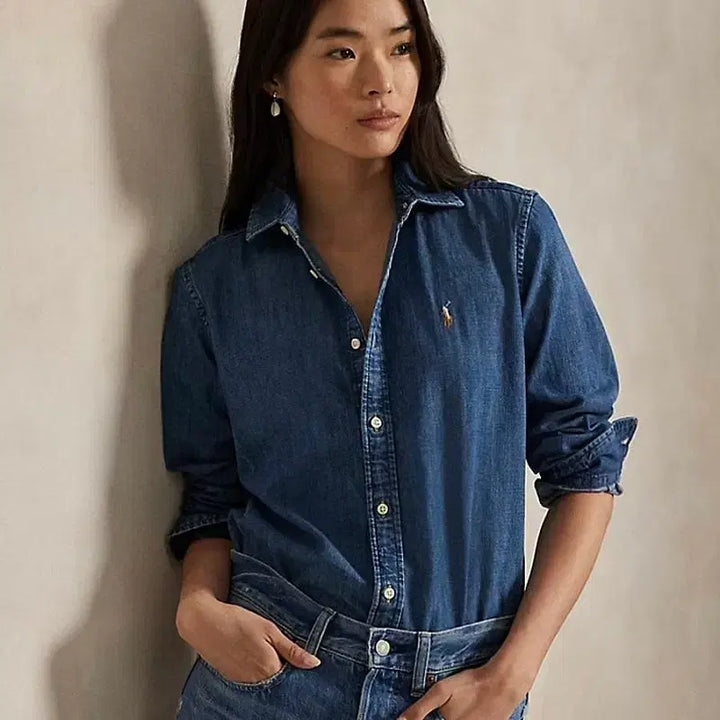 [BUNJANG] Polo Ralph Lauren Denim Shirt / 폴로 랄프로렌 데님 셔츠 남방/남여공용