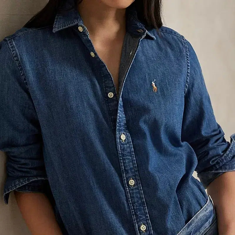 [BUNJANG] Polo Ralph Lauren Denim Shirt / 폴로 랄프로렌 데님 셔츠 남방/남여공용