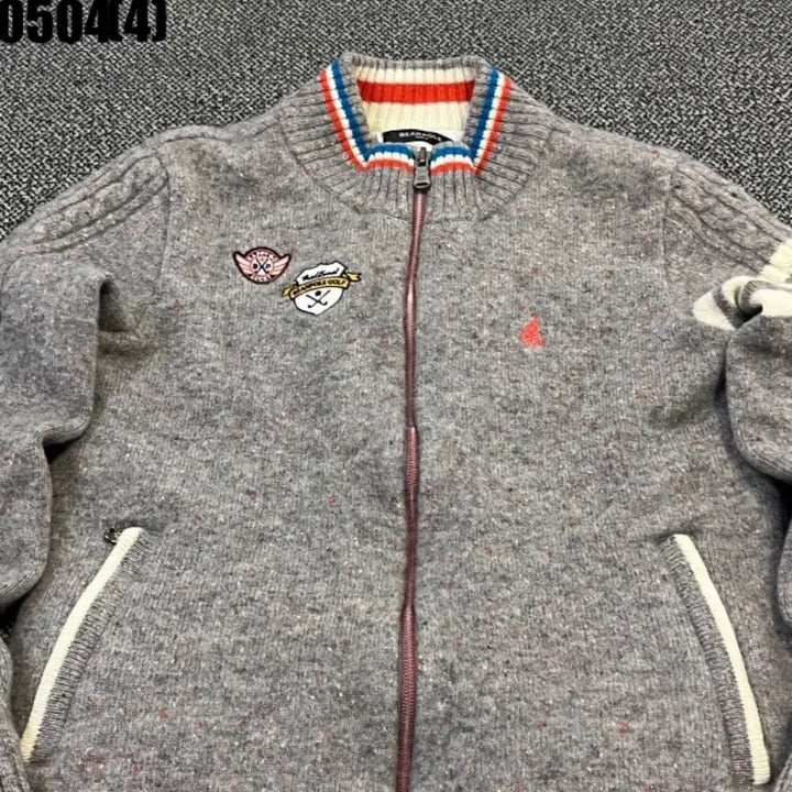 [BUNJANG] Beanpole Golf Knit Zip-Up Cardigan / 빈폴 골프 니트 집업 가디건 95 | 0504