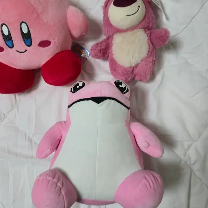 [BUNJANG] Lotso Pink Bear Plush Large Doll / 토이스토리 랏소 핑크색곰 인형 대형 큰인형 커비 진로 개구리