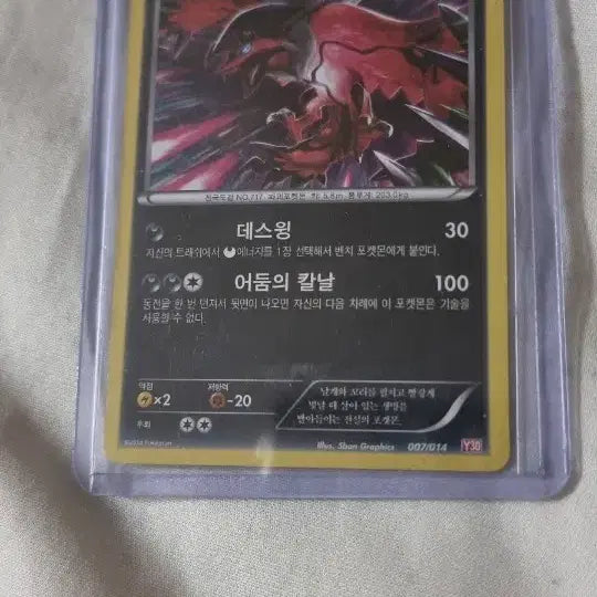 [BUNJANG] Ancient Yveltal Y30 Graded Card / 등급용고대 이벨타르 Y30