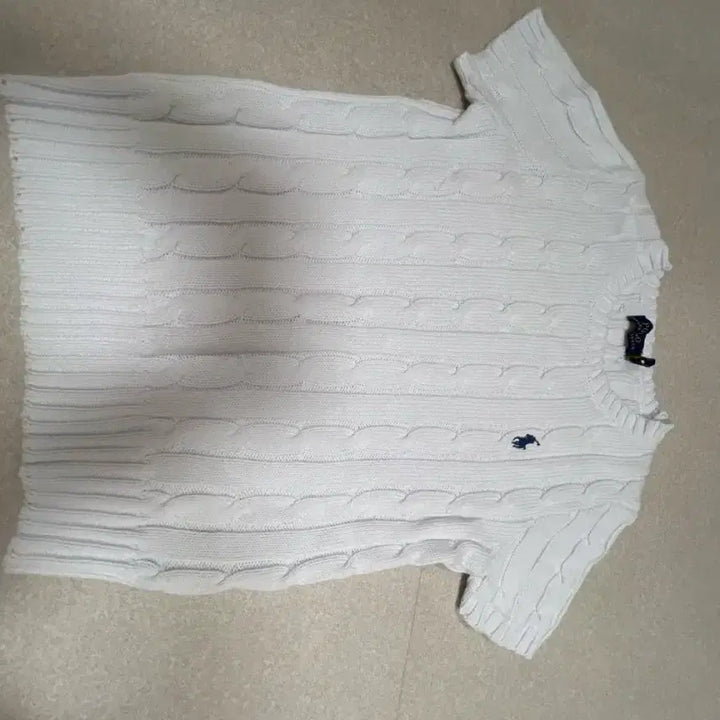 [BUNJANG] Polo Cable Knit Short Sleeve T-Shirt S / 폴로 니트 반팔티
